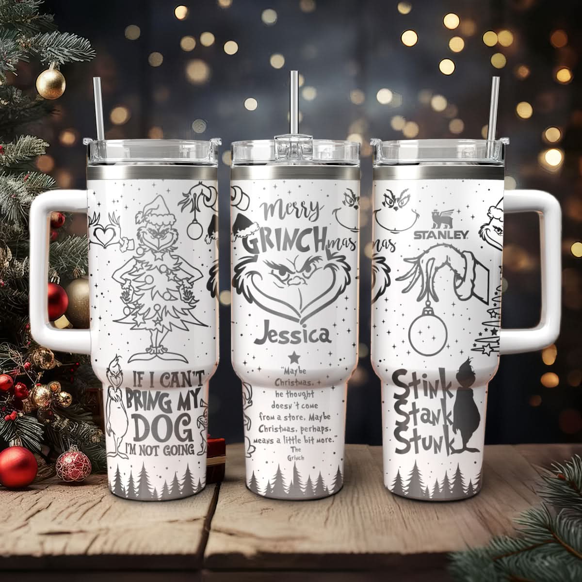 The Grinch Movies Christmas Custom Stanley Cup 40 oz 30 oz Tumbler With HandleTVC2301447