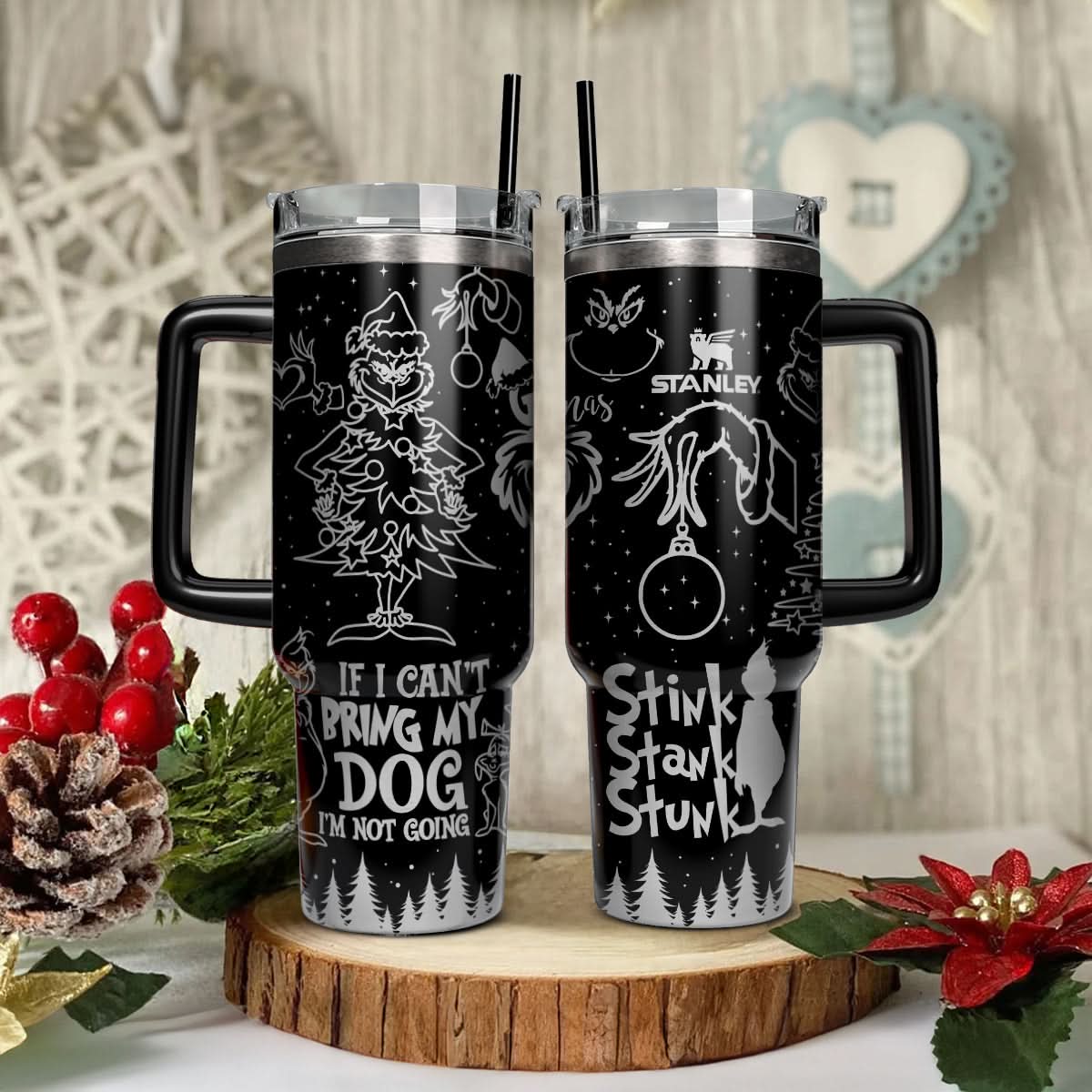 The Grinch Movies Christmas Custom Stanley Cup 40 oz 30 oz Tumbler With HandleTVC2301447