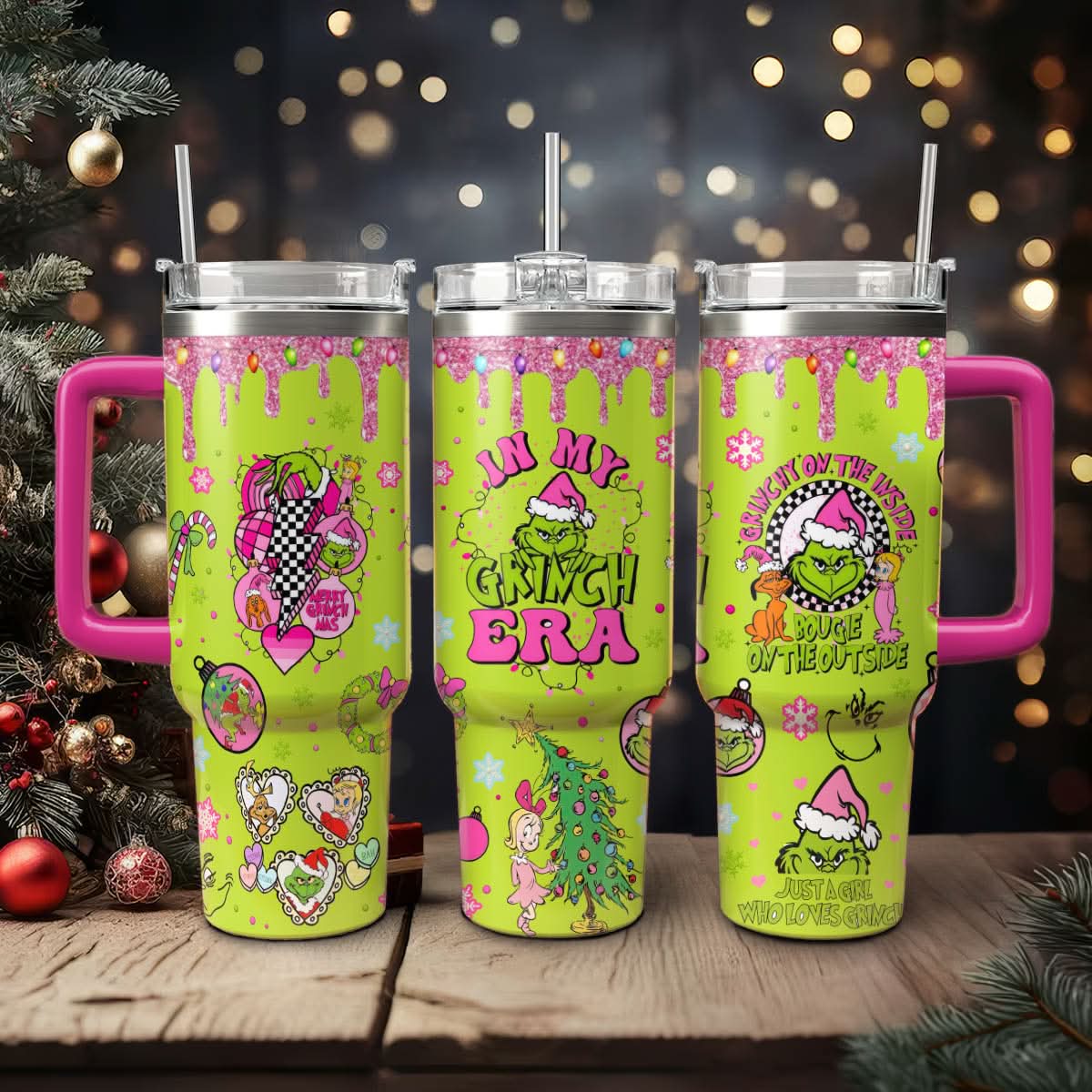The Grinch Movies Christmas Custom Stanley Cup 40 oz 30 oz Tumbler With HandleTVC2301447