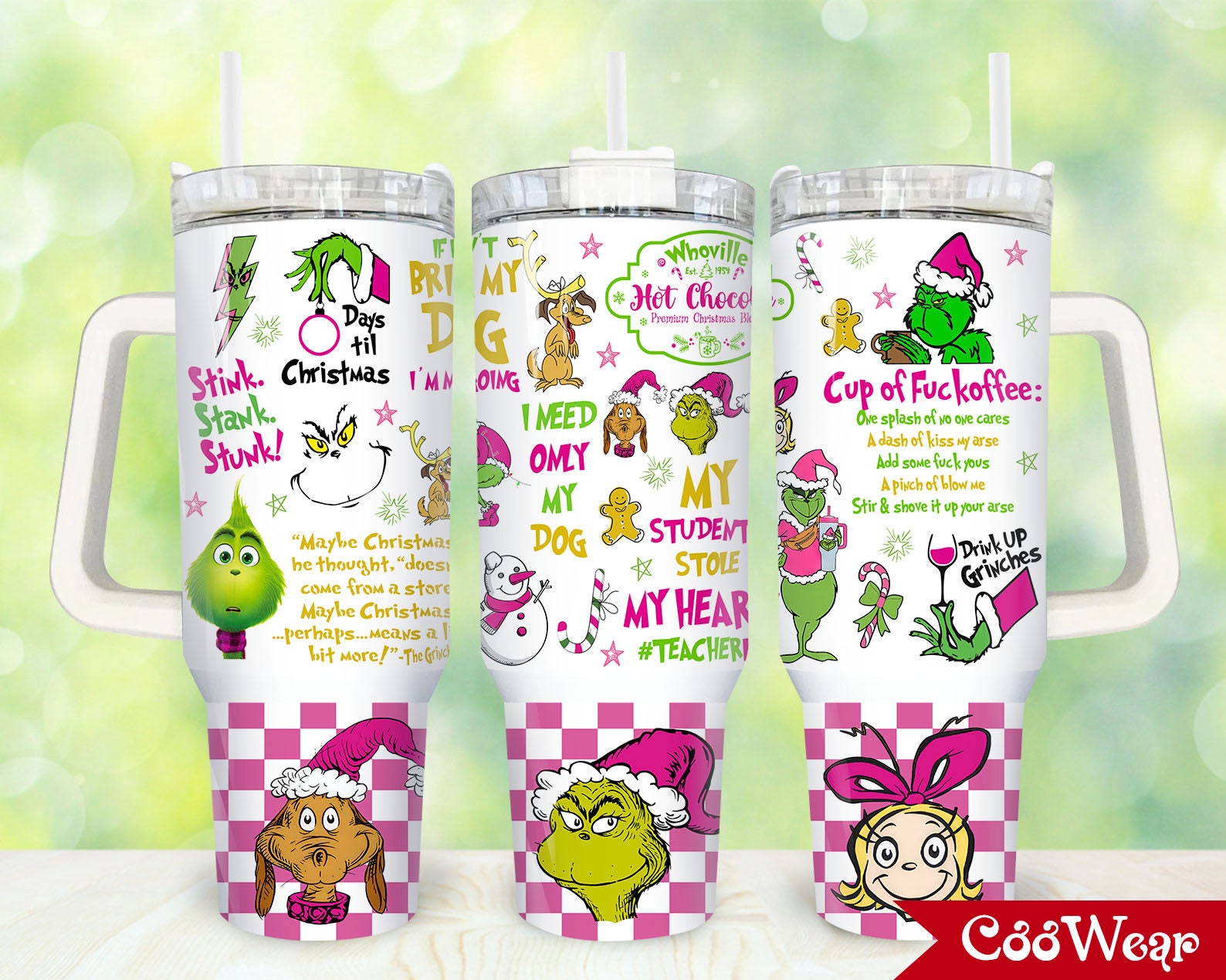 The Grinch Movies Custom Stanley Cup 40 oz 30 oz Tumbler With HandleTVC2301867
