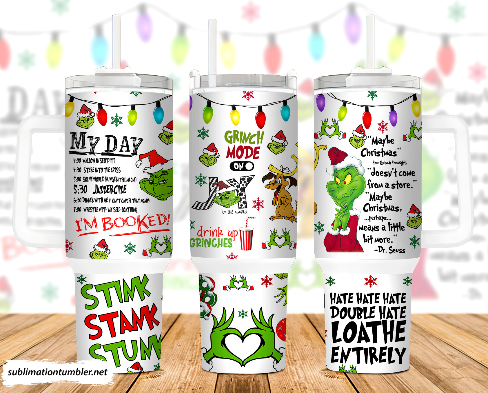 The Grinch Movies Custom Stanley Cup 40 oz 30 oz Tumbler With HandleTVC2301899