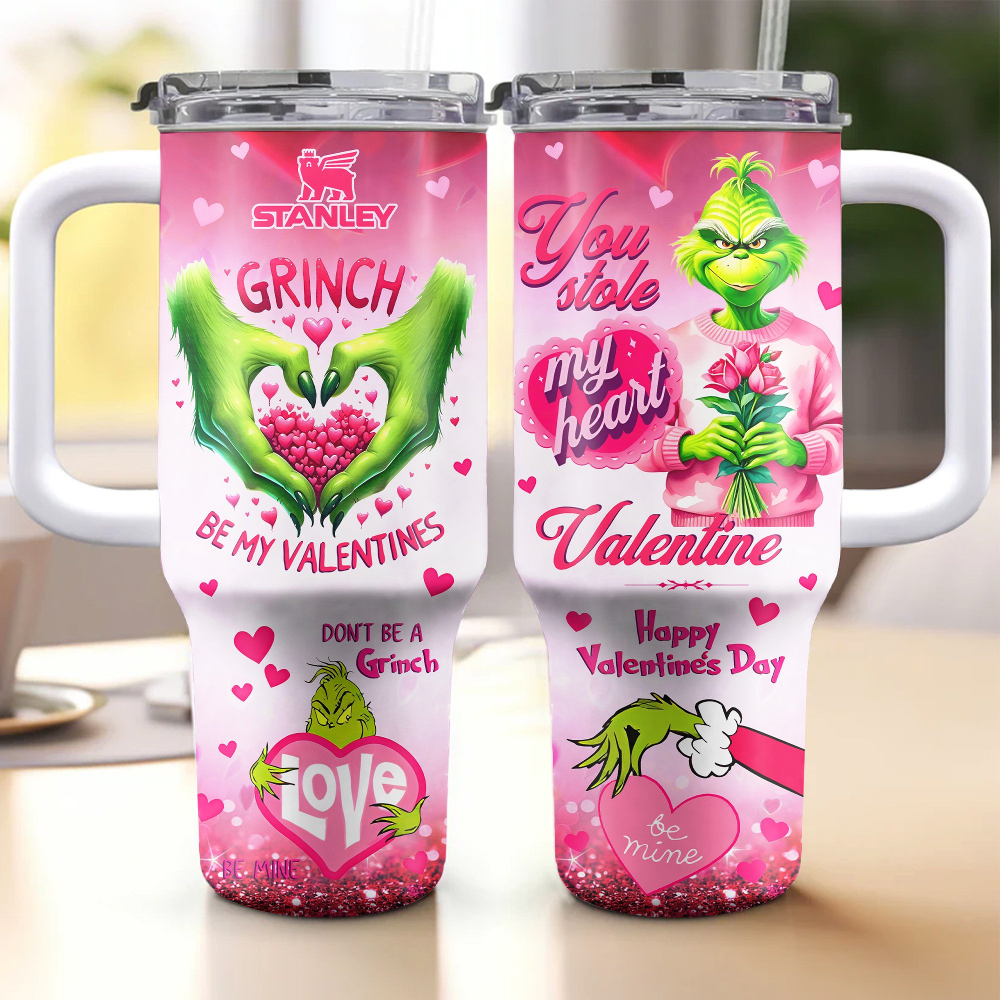 The Grinch Movies Valentine Custom Stanley Cup 40 oz 30 oz Tumbler With HandleTVC2301330