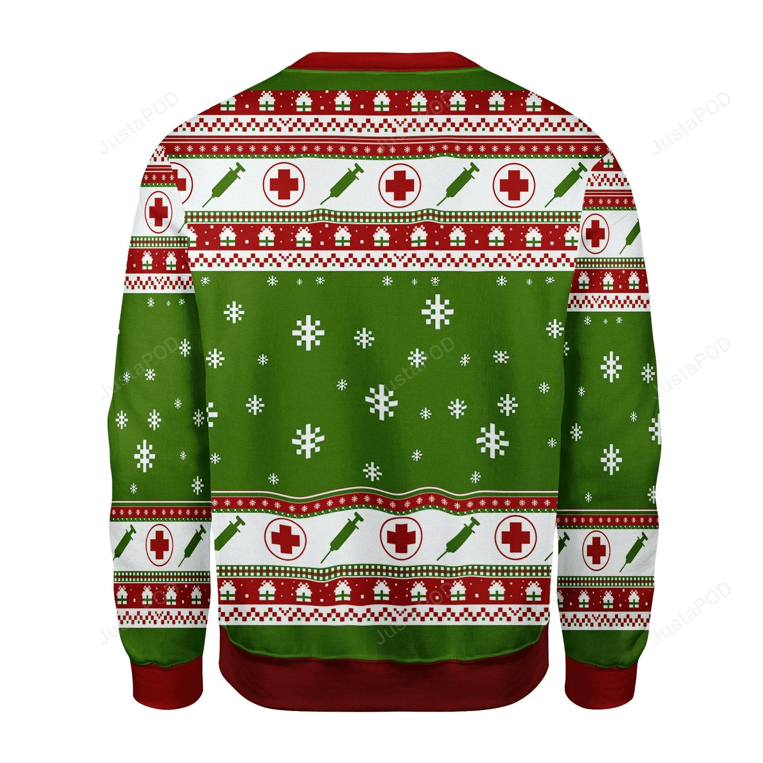 The Grinch Nurse Ugly Christmas Sweater Adult 3D Funny Matching for family