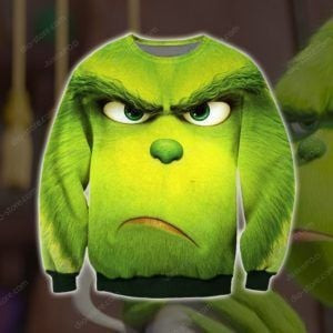 The Grinch Ugly Christmas Sweater Adult 3D Funny Matching for family