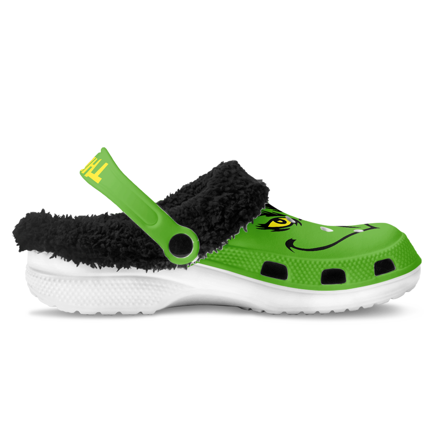 The Grinch x Christmas Crocs Crocband Fleece Lined Clogs Shoes Comfortable For Men Women and Kids In Winter - Image 8