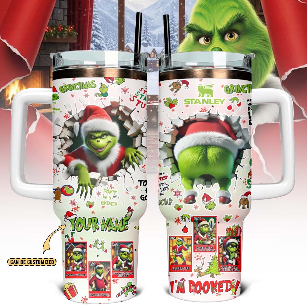 The Grinch x Christmas Custom Stanley Cup 40 oz 30 oz Tumbler With HandleTVC230191