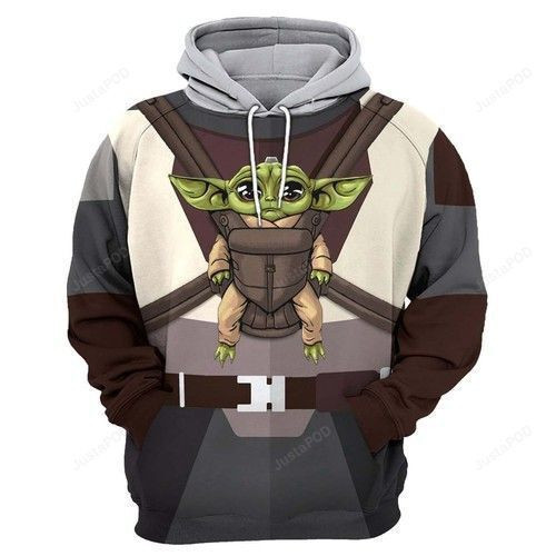 The Hangover Baby Yoda Mandalorian 3D All Over Print Hoodie, Zip Hoodie