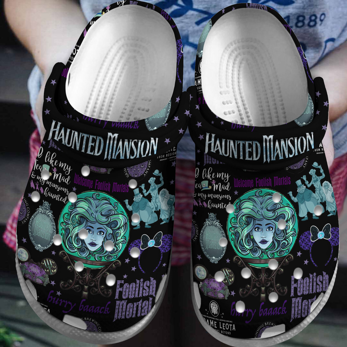 The Haunted Mansion Movie Crocs Crocband Clogs Shoes Comfortable For Men Women and Kids