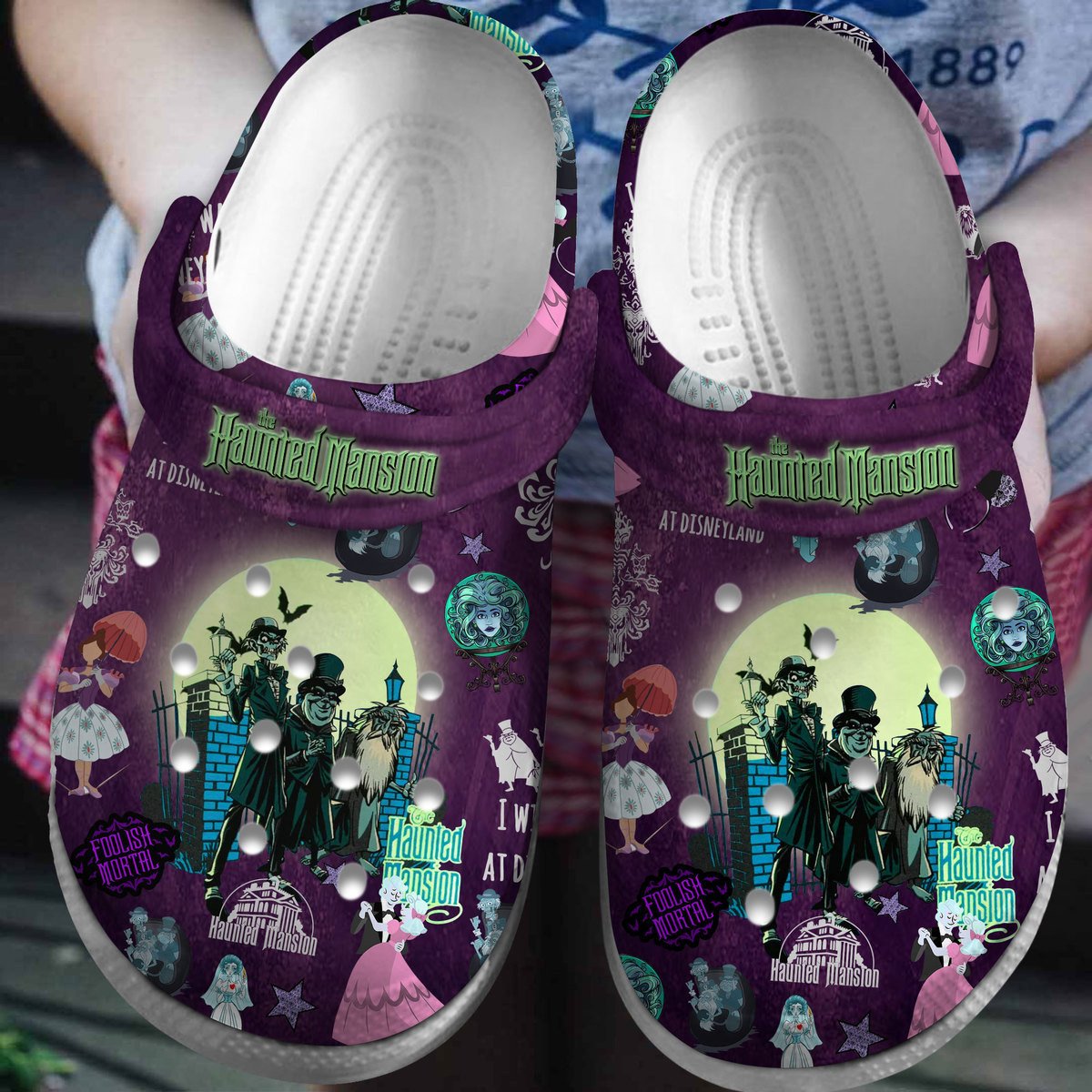 The Haunted Mansion Movie Crocs Crocband Clogs Shoes Comfortable For Men Women and Kids