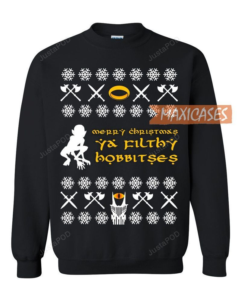 The Hobbit Ugly Christmas Sweater Adult 3D Funny Matching for family