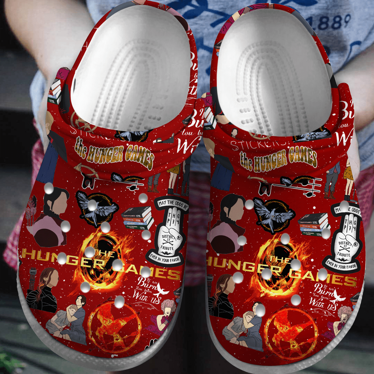 The Hunger Games Games Movie Crocs Crocband Clogs Shoes Comfortable For Men Women and Kids