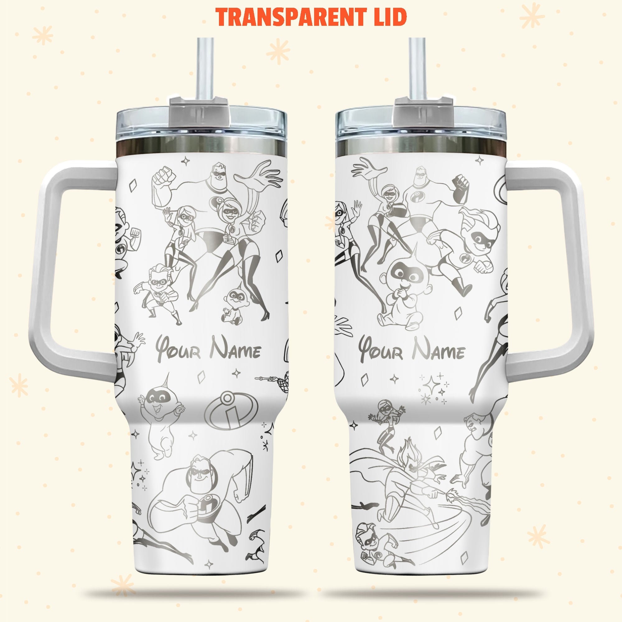 The Incredibles Disney Cartoon Custom Stanley Cup 40 oz 30 oz Tumbler With HandleTVC2301975