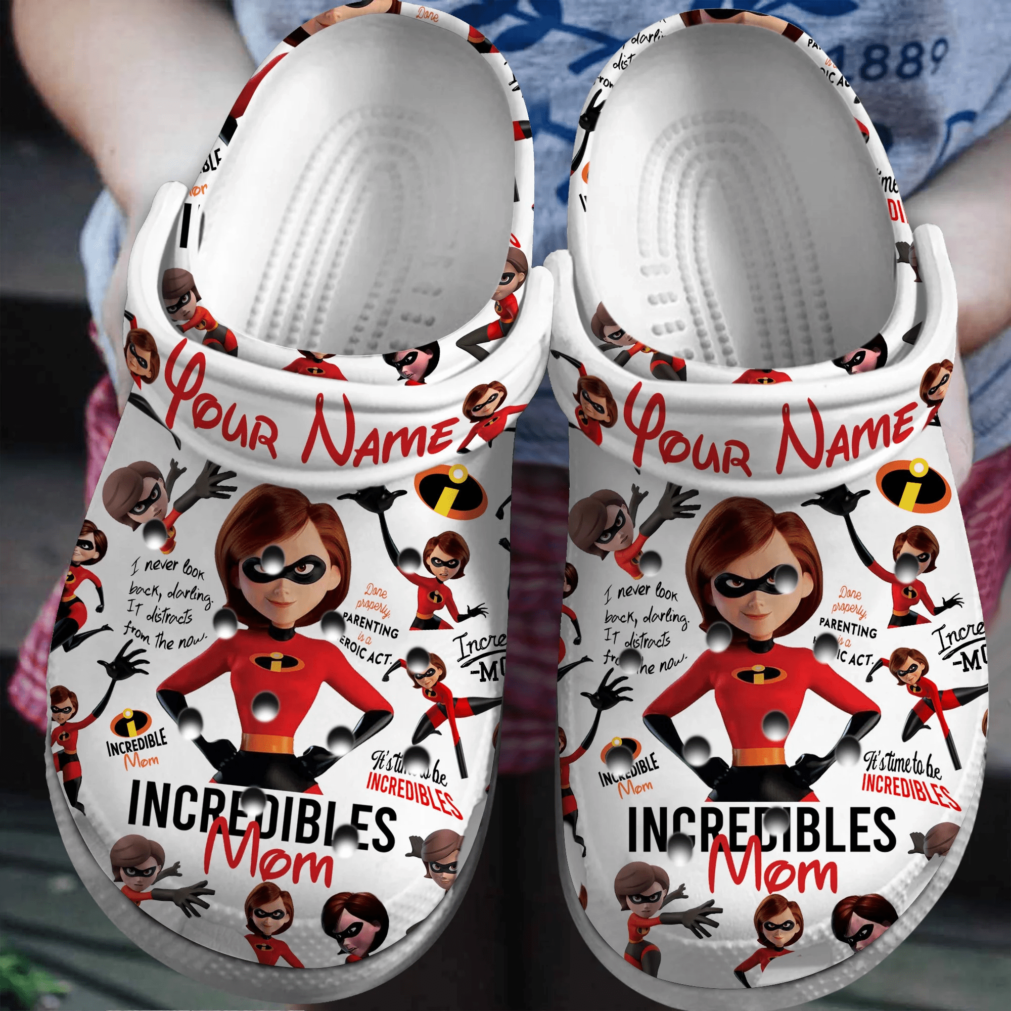 the incredibles Mother Day Crocs Crocband Clogs Shoes Comfortable For Men Women and Kids