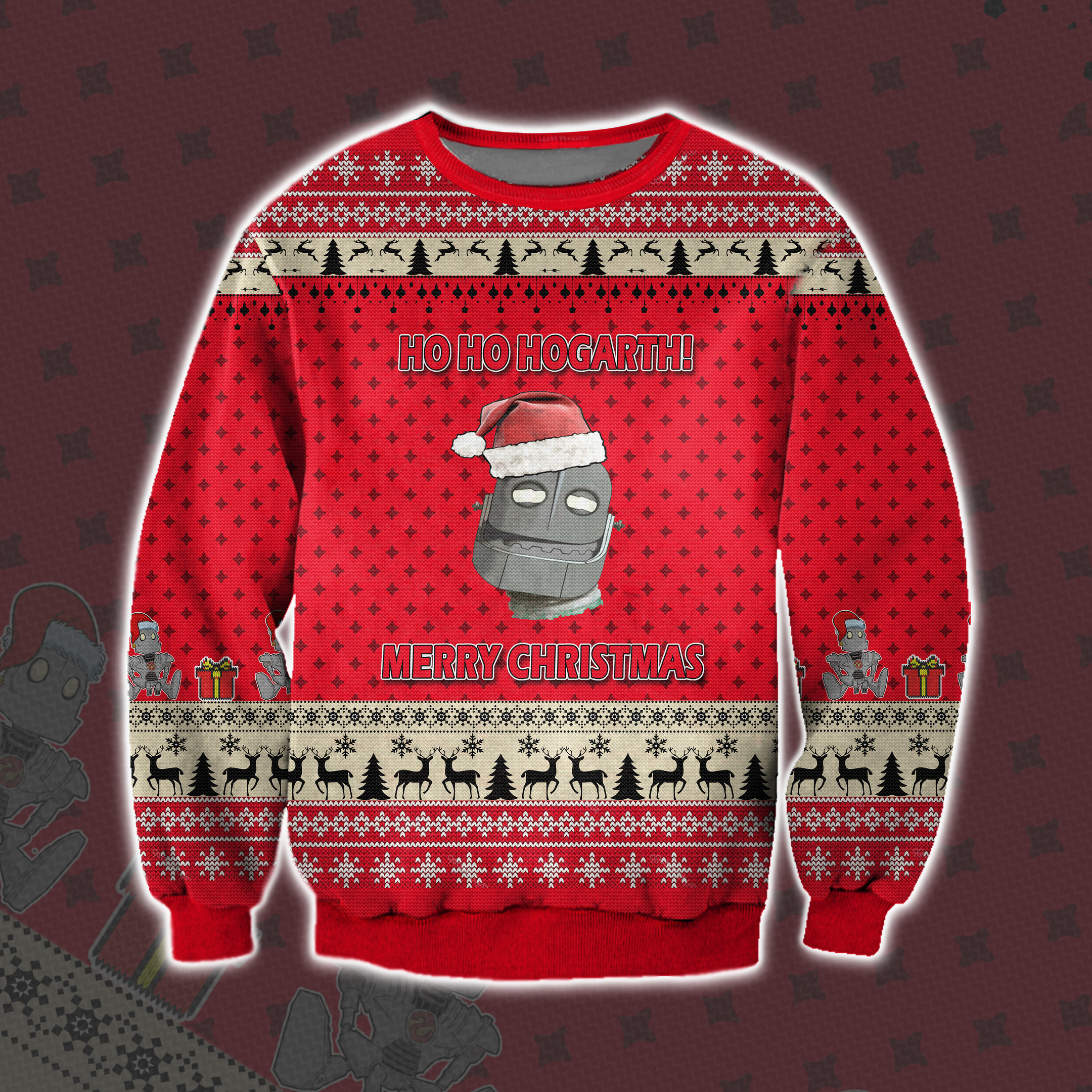 The Iron Giant Ugly Christmas Sweater Adult 3D Funny Matching for family