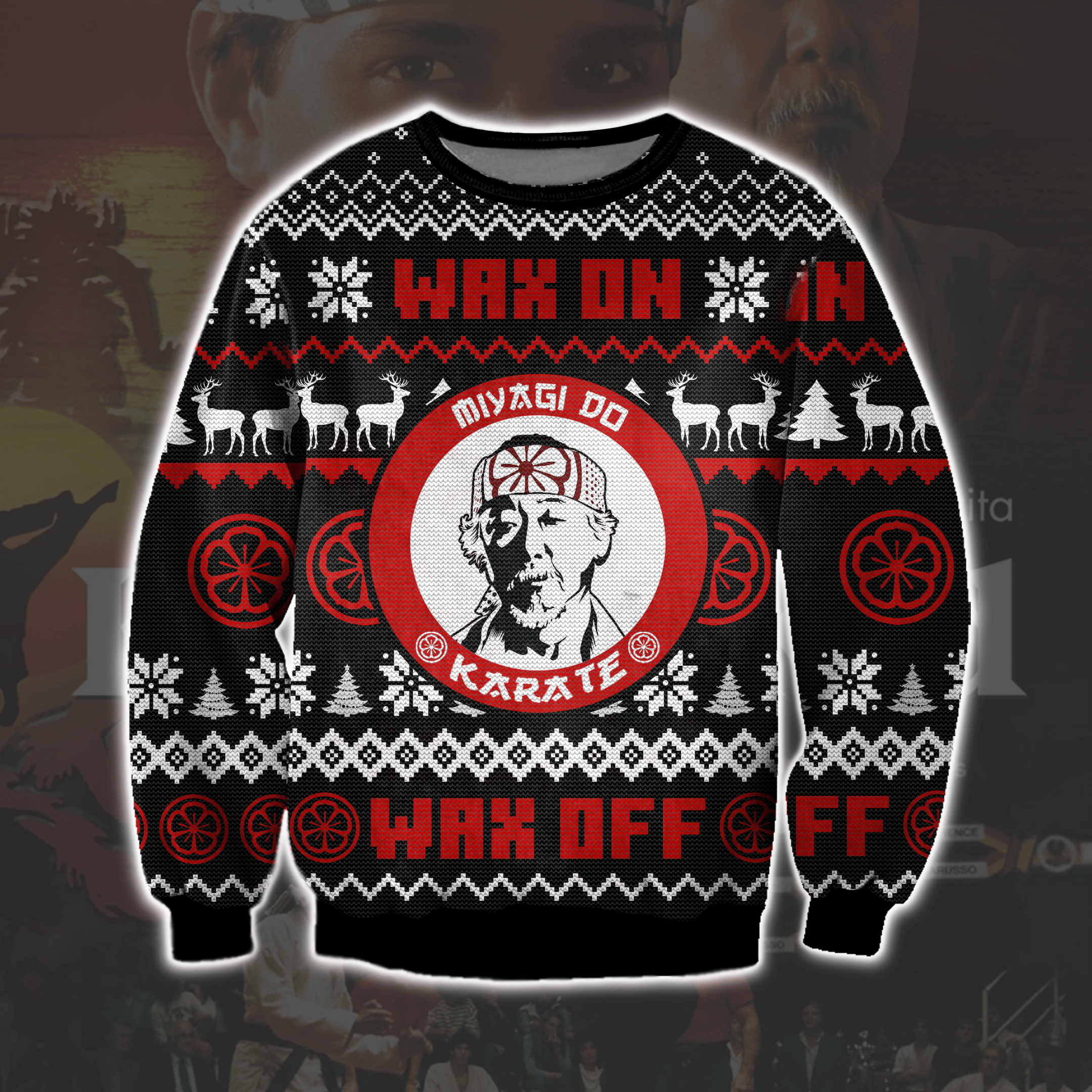 The Karate Kid Ugly Christmas Sweater Adult 3D Funny Matching for family