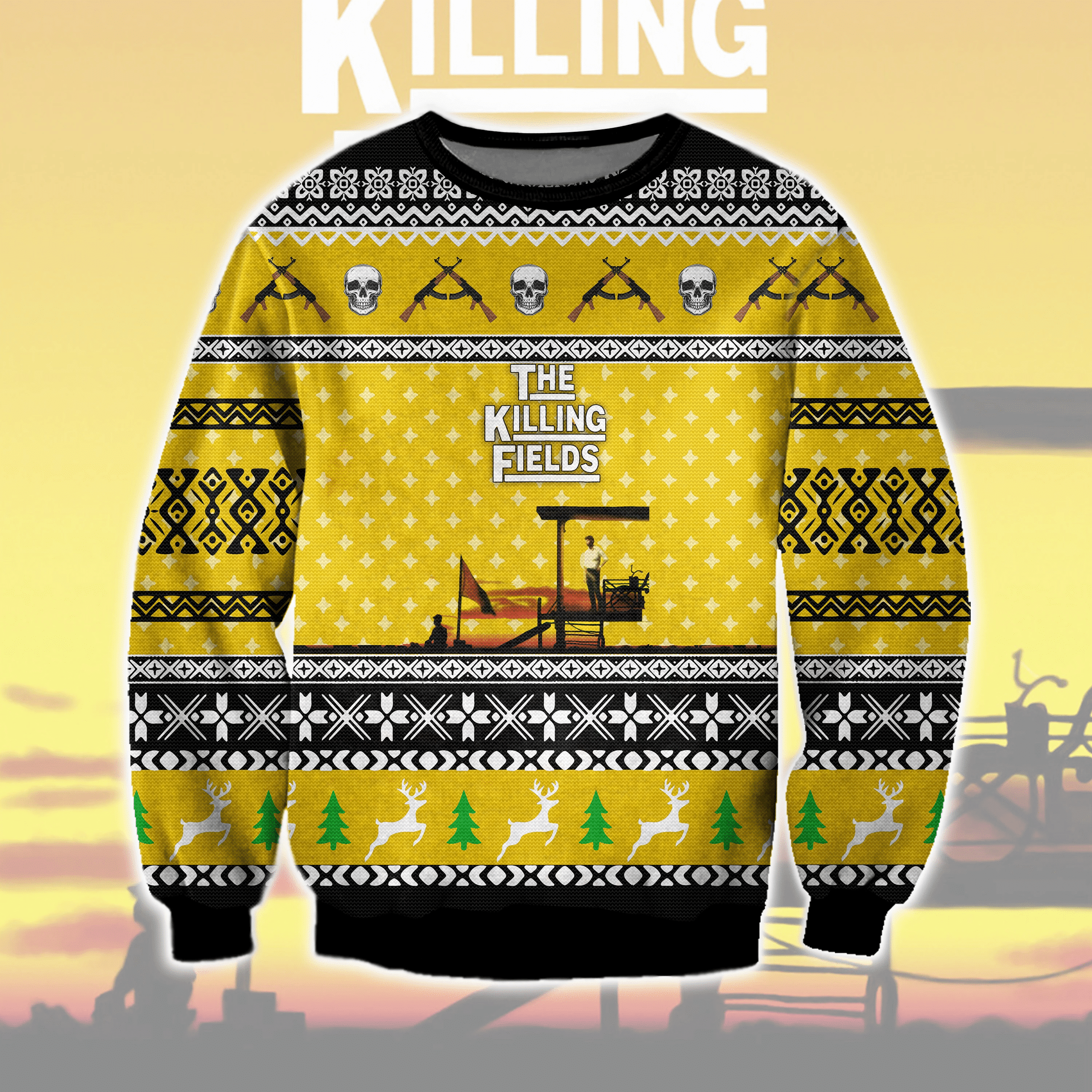 The Killing Fields Ugly Christmas Sweater Adult 3D Funny Matching for family