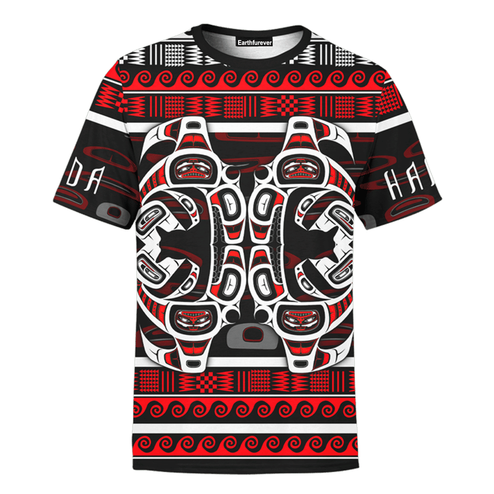The Killing Whale Sweater Pacific Northwest Style Sweatshirt Haida Art Clothing - Image 3