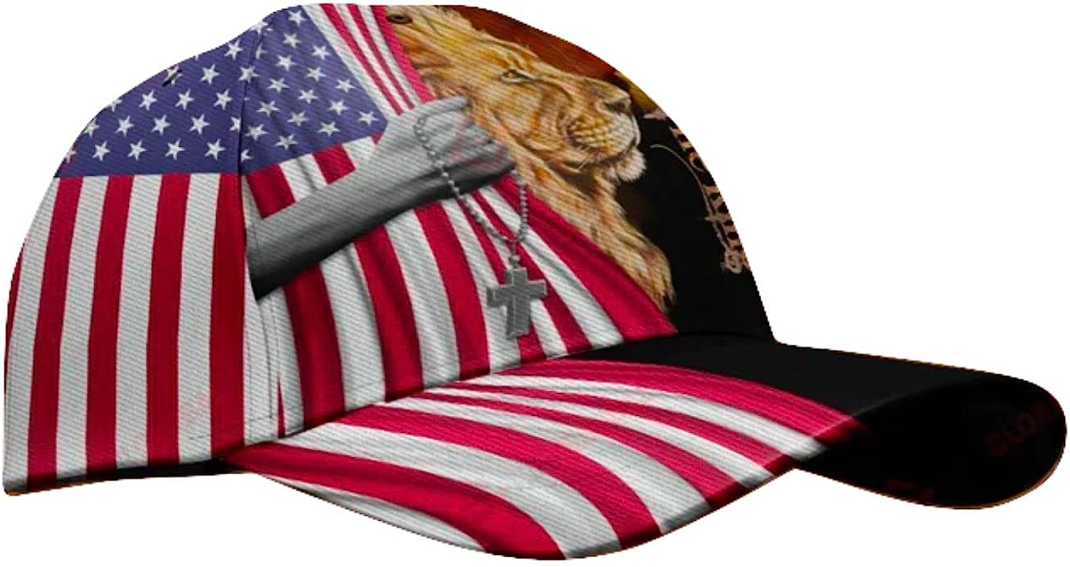The King Jesus Lion Classic Hat All Over Print - Christian Hats for Men and Women Trucker Hats Custom Hats Gifts For Men & Women