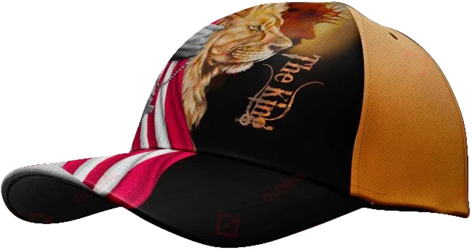 The King Jesus Lion Classic Hat All Over Print - Christian Hats for Men and Women Trucker Hats Custom Hats Gifts For Men & Women