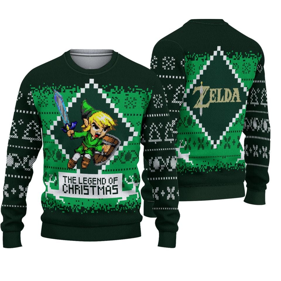 The Legend of Christmas Zelda Ugly Christmas Sweater
