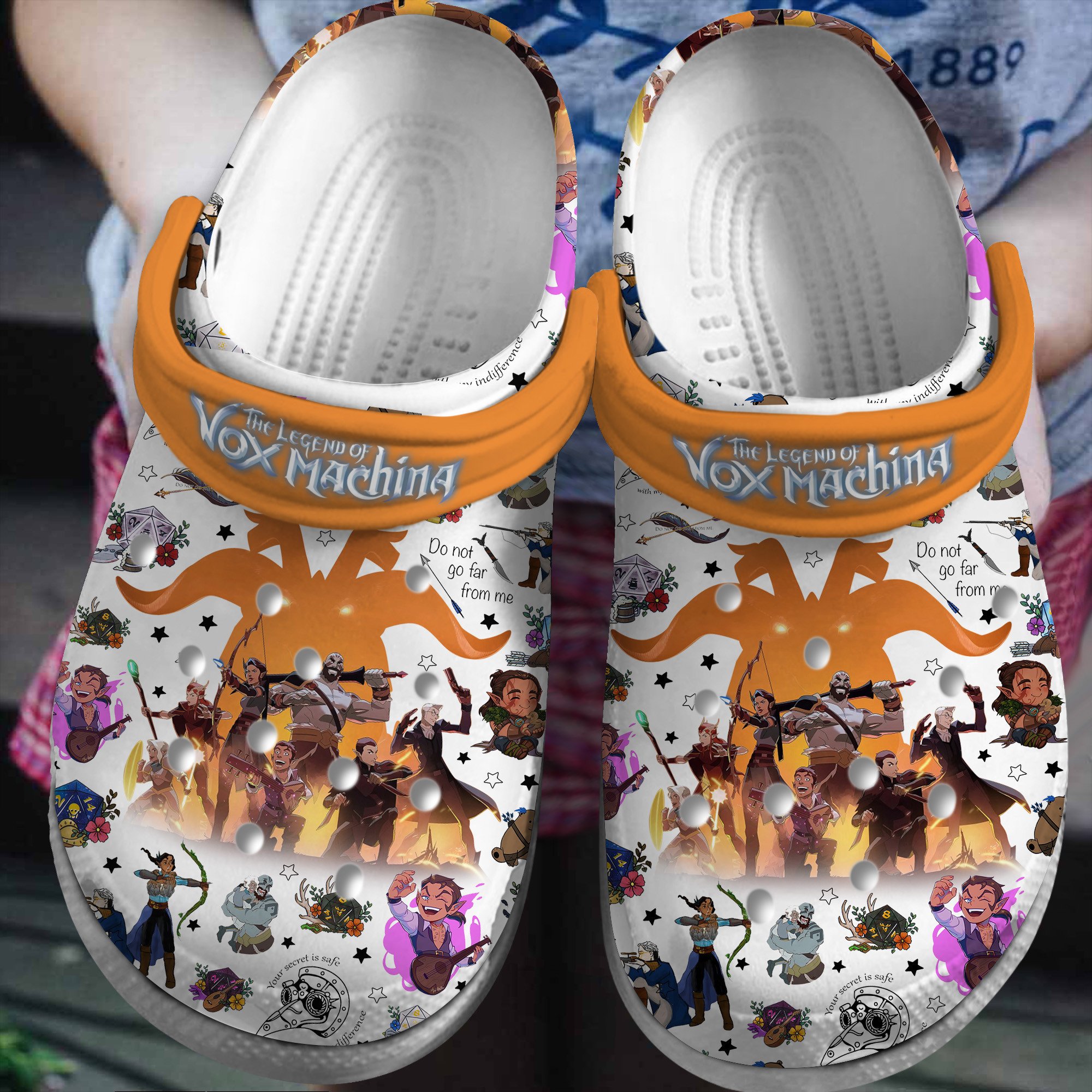 The Legend Of Vox Machine TV Series Crocs Crocband Clogs Shoes Comfortable For Men Women and Kids