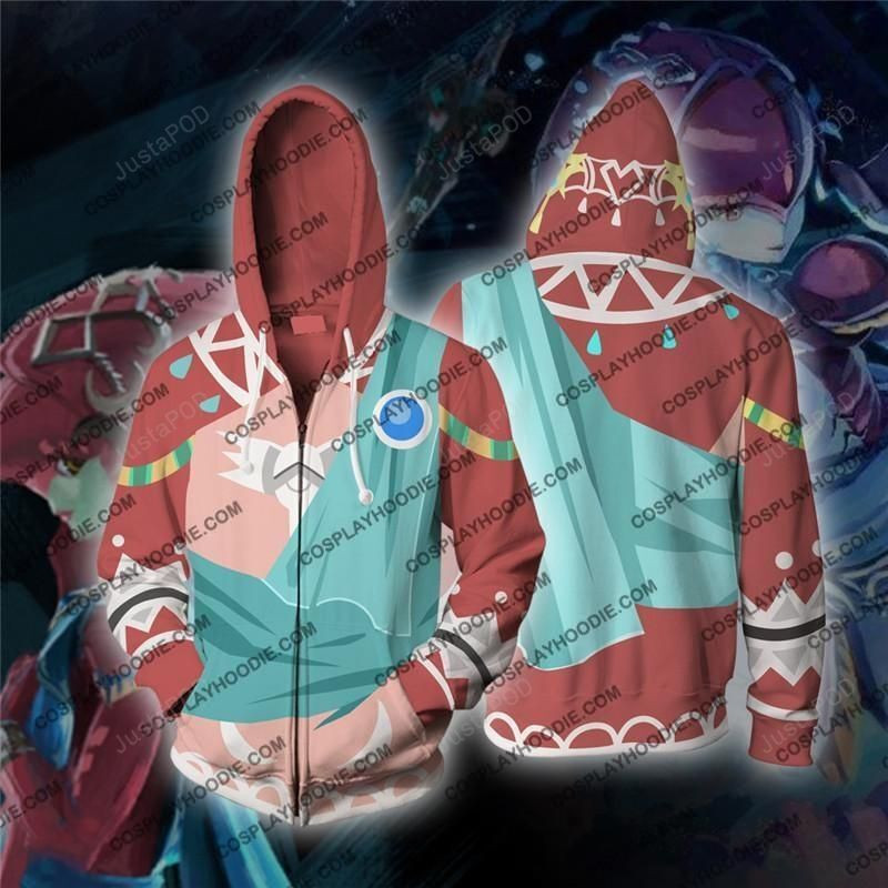 The Legend of Zelda Breath of the Wild Mipha Cosplay 3D All Over Print Hoodie, Zip Hoodie