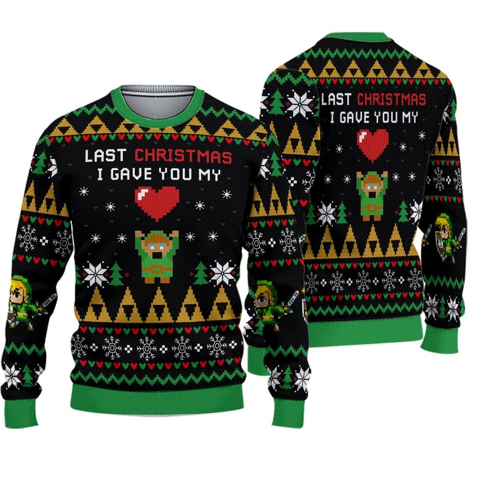 The Legend Of Zelda Christmas Ugly Sweater - Game Inspired Holiday Wear