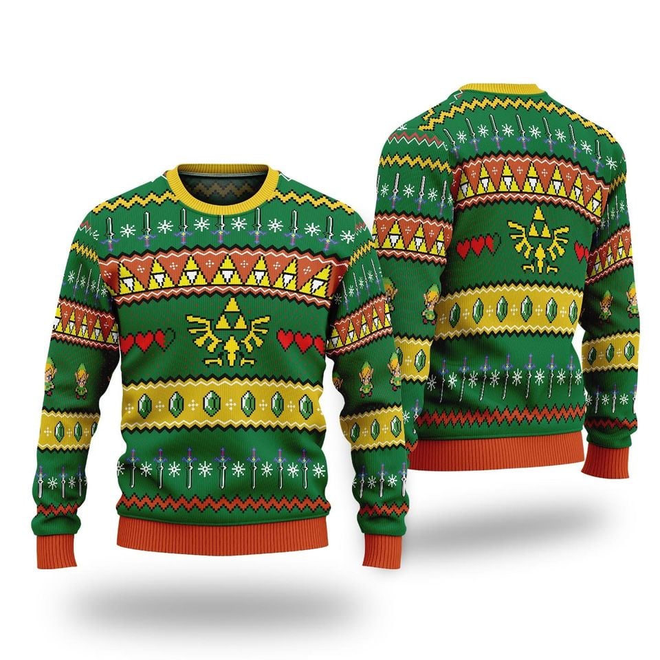 The Legend Of Zelda Christmas Ugly Sweater, Game Sweatshirt