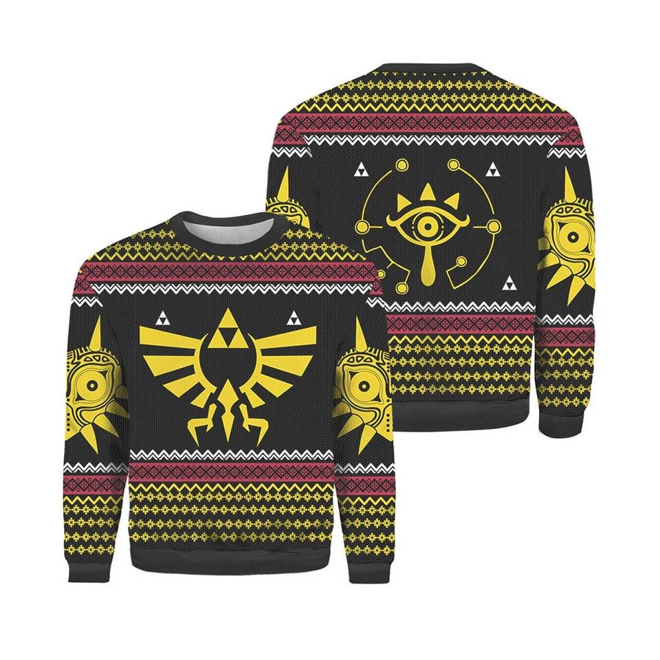 The Legend of Zelda Christmas Ugly Sweater, Zelda Ugly Christmas Sweater