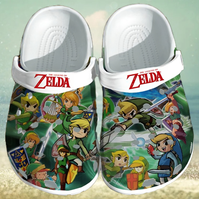 The Legend of Zelda Game Crocs Crocband Clogs Shoes Comfortable For Men Women and Kids