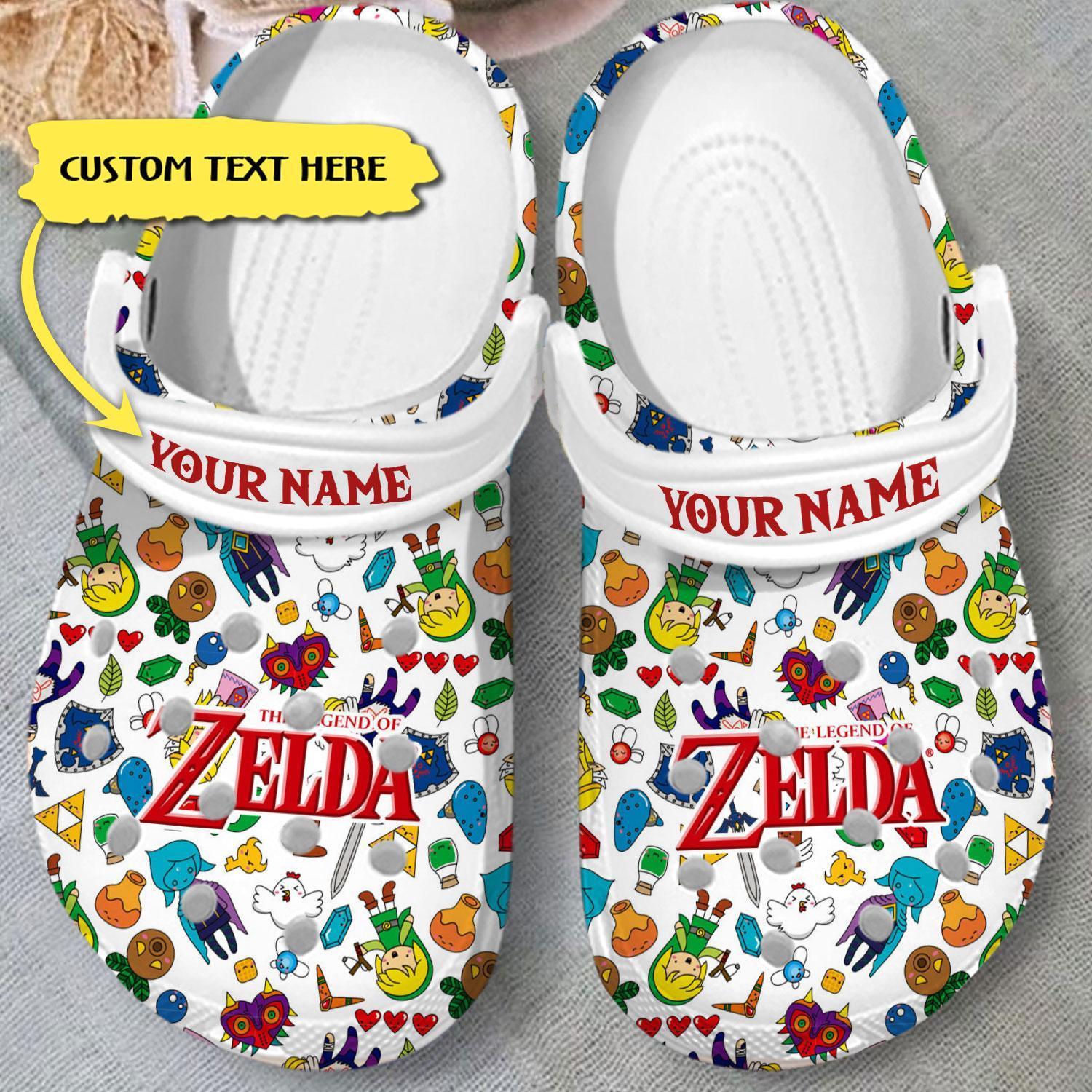 The Legend of Zelda Game Crocs Crocband Clogs Shoes Comfortable For Men Women and Kids