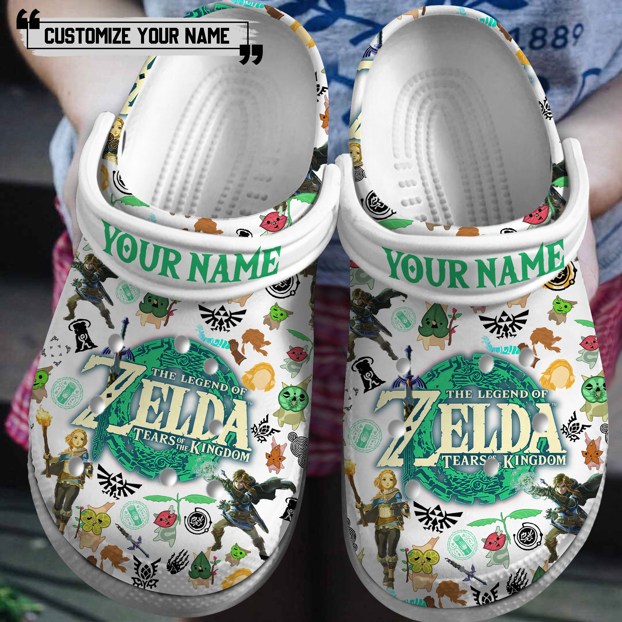 The Legend Of Zelda Games Crocs Crocband Clogs Shoes Comfortable For Men Women and Kids