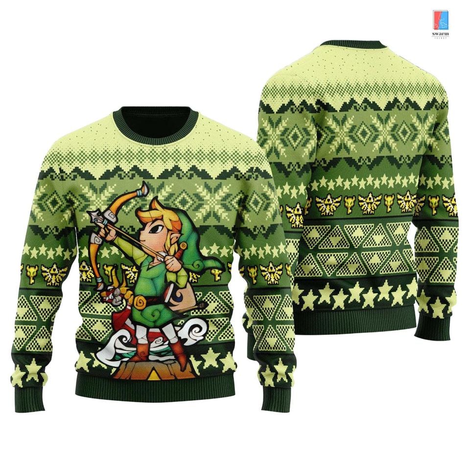The Legend of Zelda Link Ugly Sweater, Tears Of The Kingdom Ugly Sweatshirt
