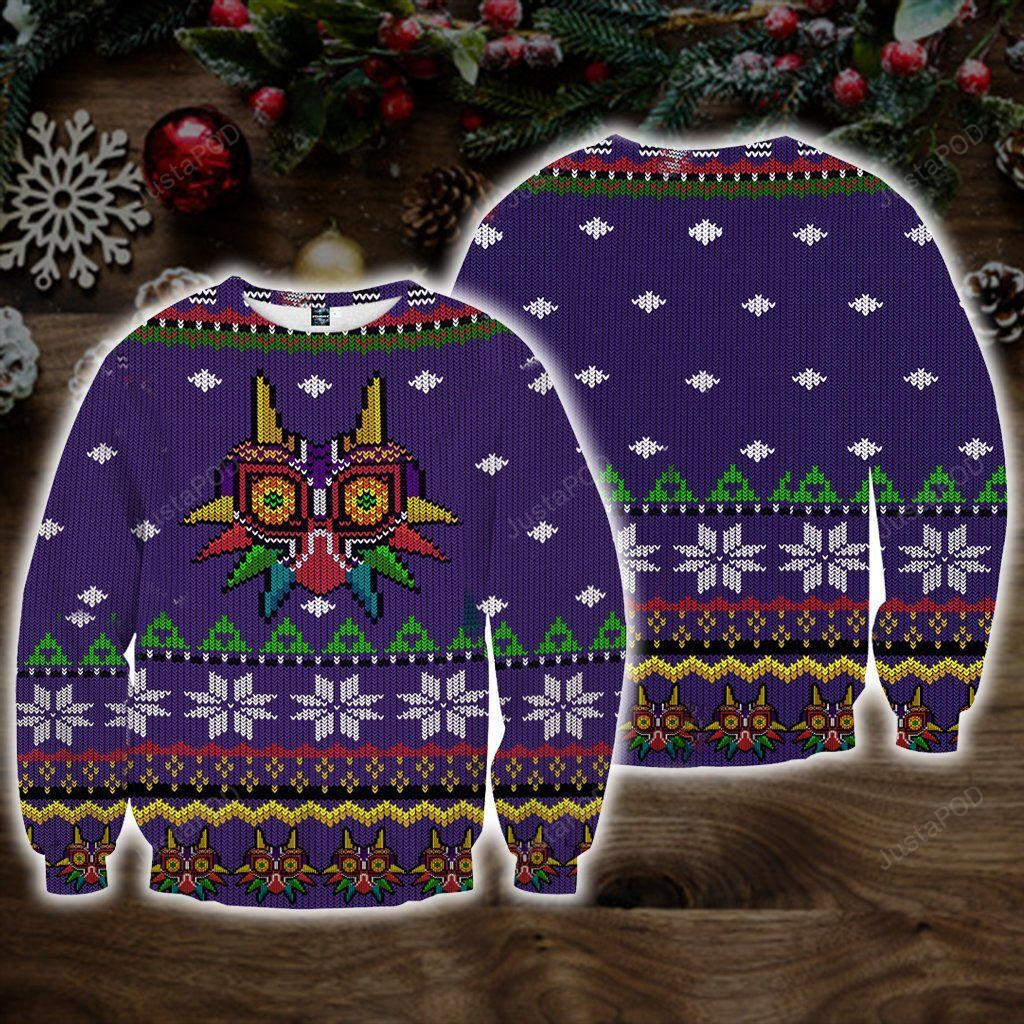 The Legend Of Zelda Majora'S Mask Ugly Christmas Sweater Adult 3D Funny Matching for family