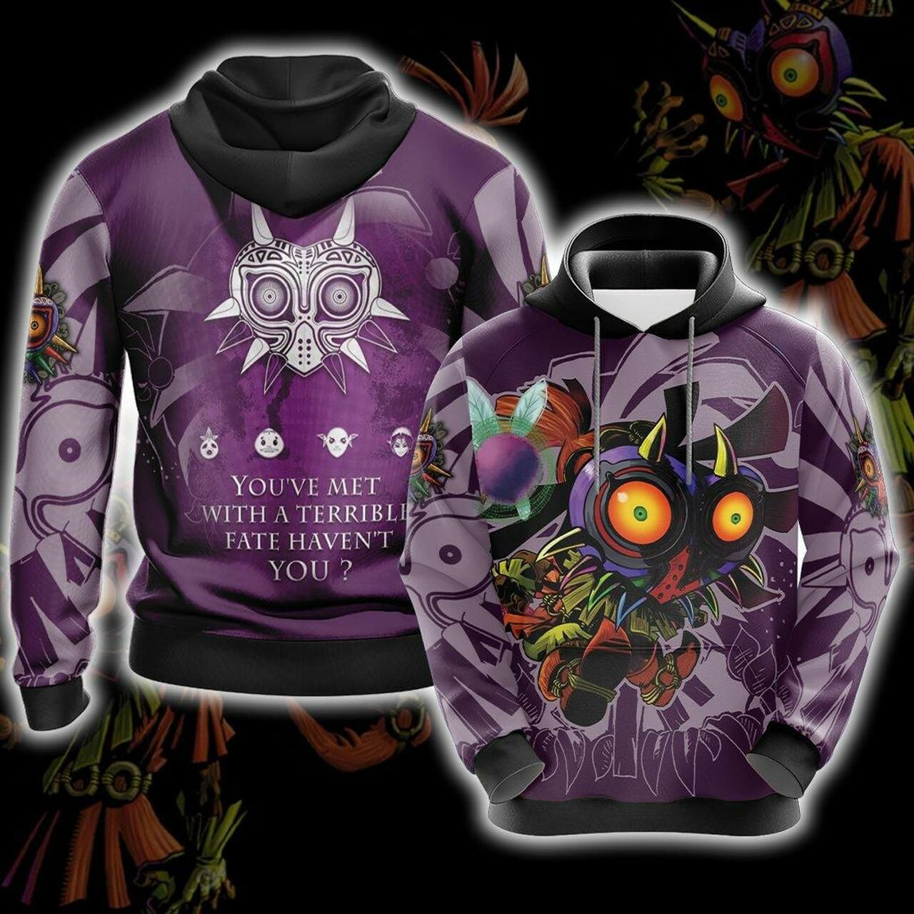 The Legend Of Zelda Majora'S Unisex 3D All Over Print Hoodie, Zip Hoodie