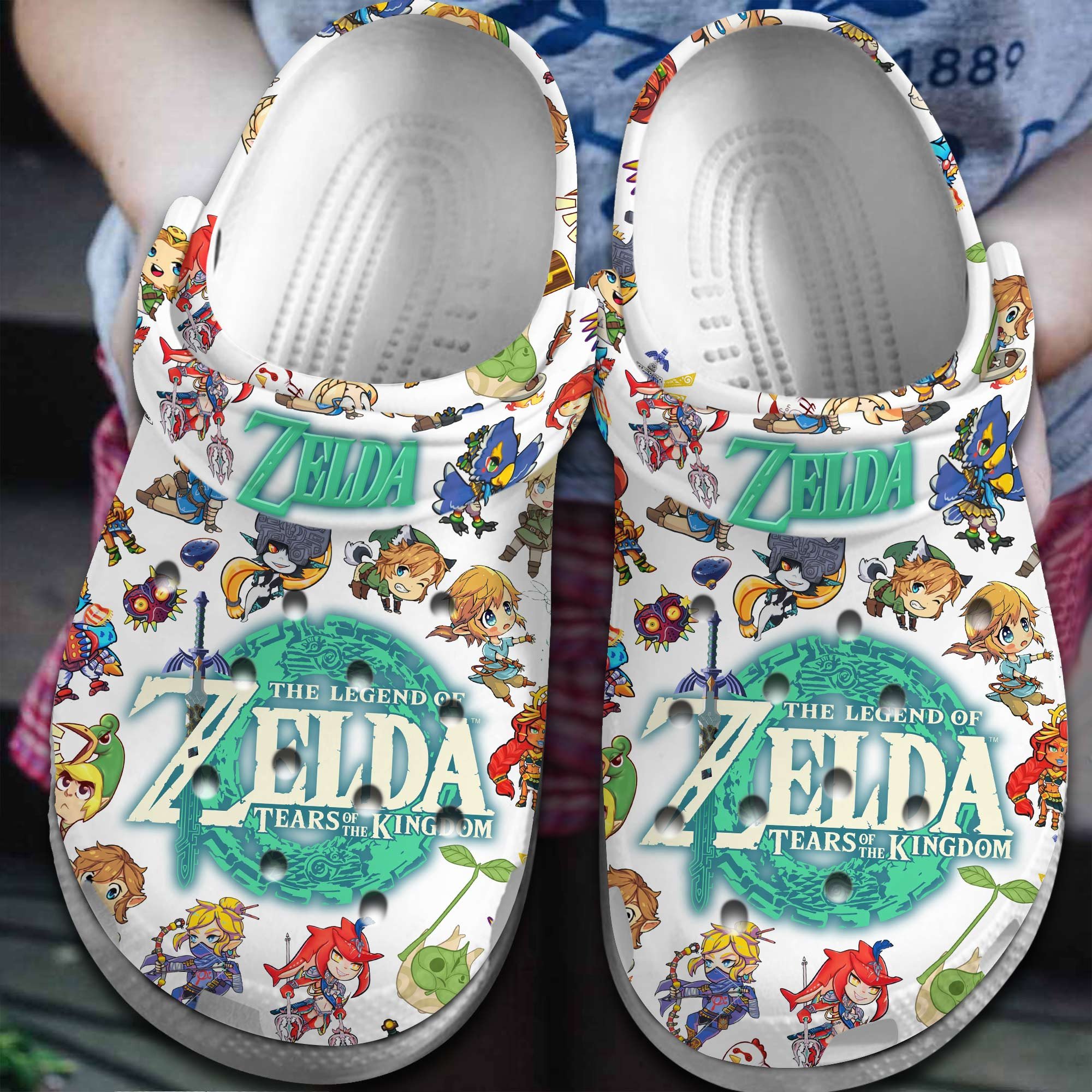 The Legend of Zelda: Tears of the Kingdom Game Crocs Crocband Clogs Shoes Comfortable For Men Women and Kids