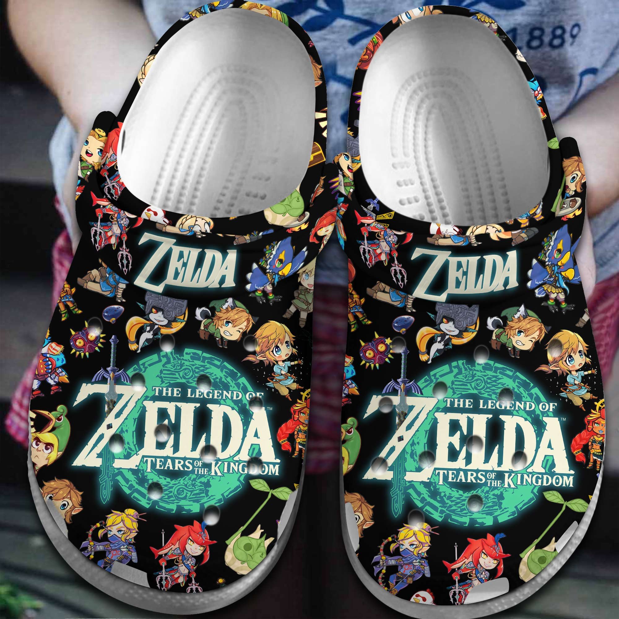 The Legend of Zelda: Tears of the Kingdom Game Crocs Crocband Clogs Shoes Comfortable For Men Women and Kids