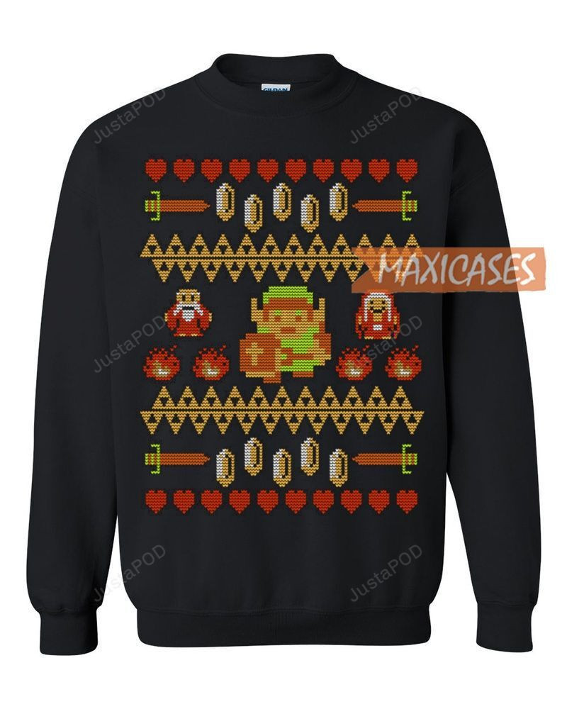 The Legend Of Zelda Ugly Christmas Sweater Adult 3D Funny Matching for family