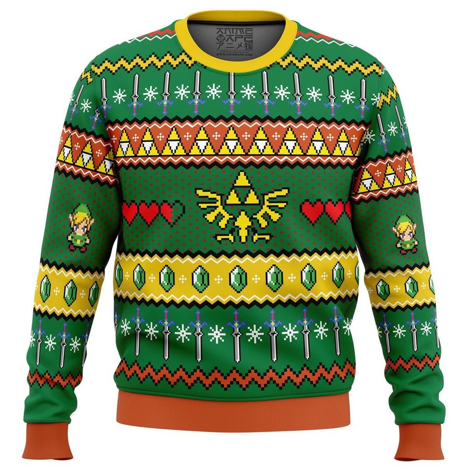 The Legend of Zelda Ugly Christmas Sweater, Christmas Gift, Unisex Sweater