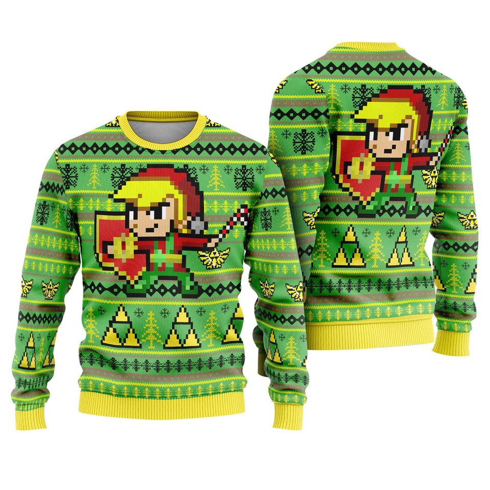 The Legend of Zelda Ugly ChristmasSweater, The Legend of Zelda Link Ugly Sweater
