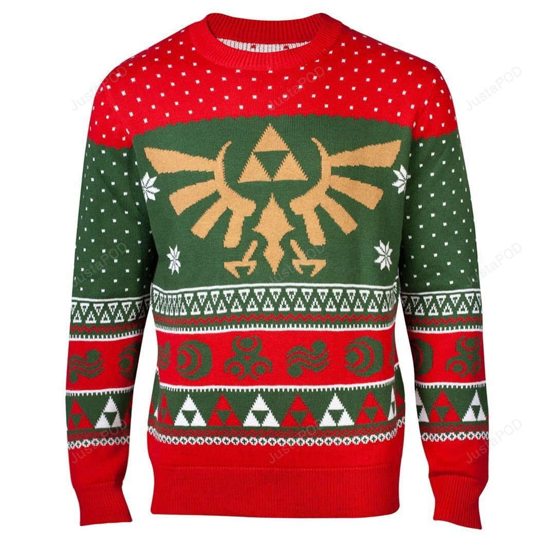 The Legend Of Zelda Xmas In Hyrule Ugly Christmas Sweater Adult 3D Funny Matching for family