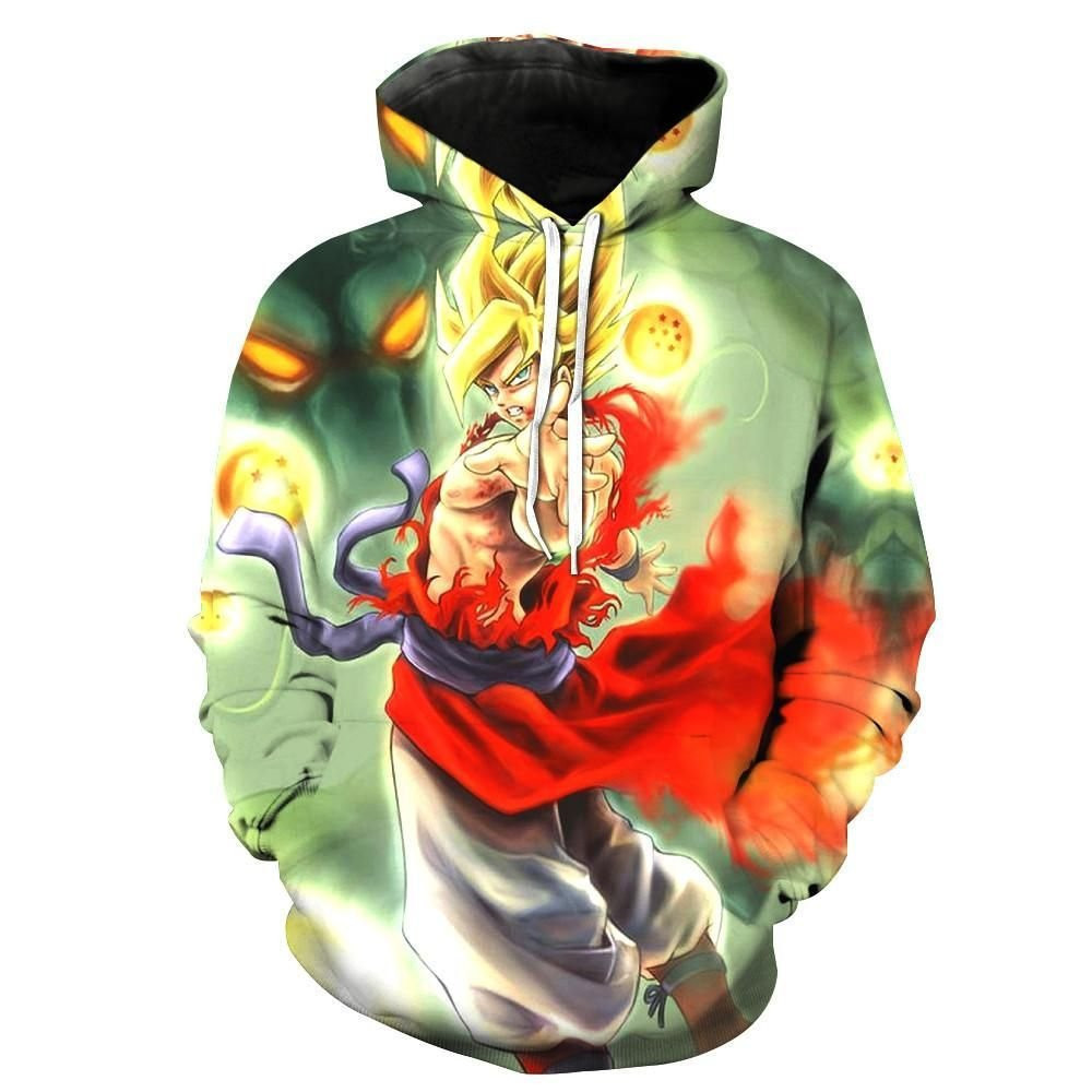 The Legendary Super Saiyan Goku V2 Dragon Ball Z 3D All Over Print Hoodie, Zip Hoodie
