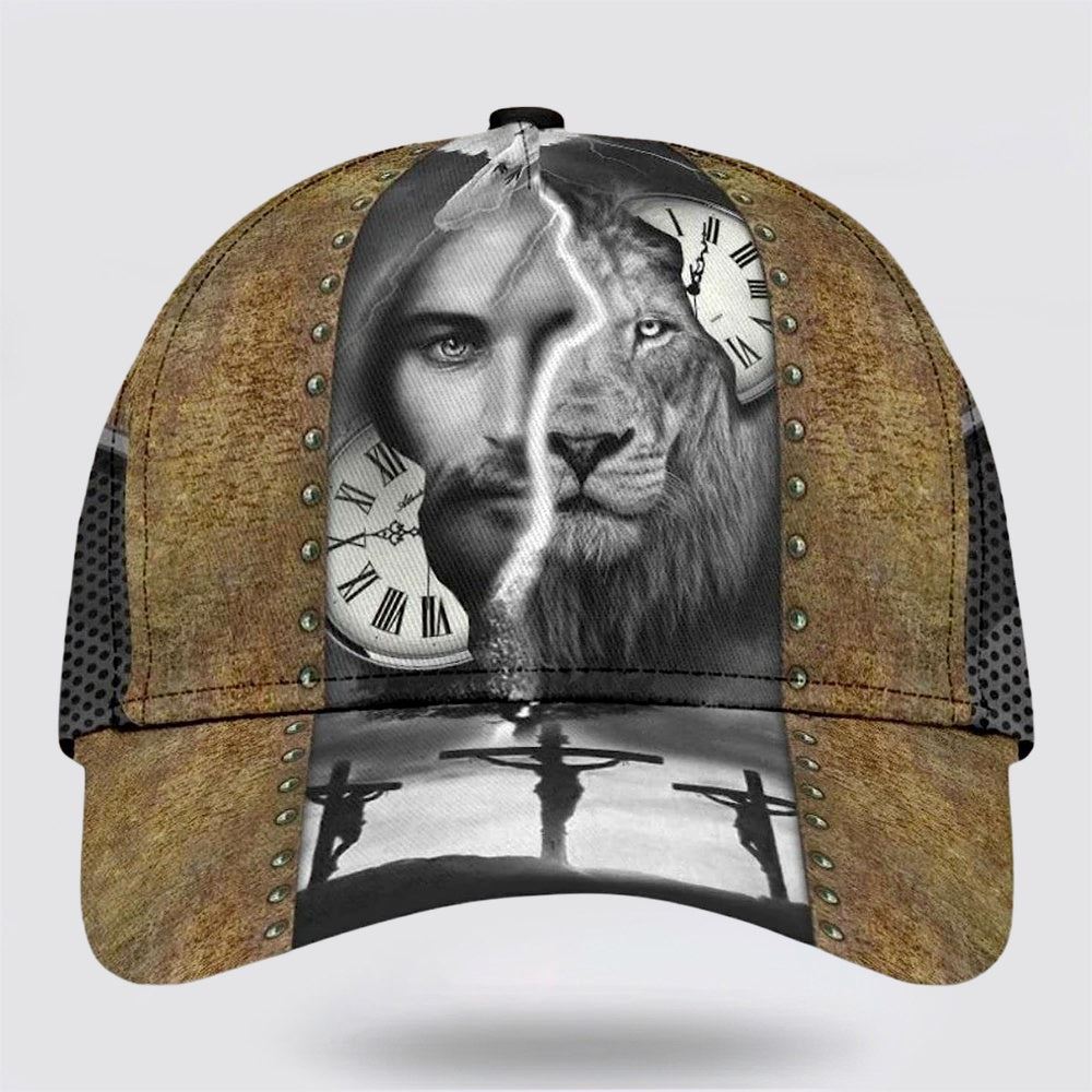 The Lion And Jesus Face Classic Hat Baseball Cap Hat  Trucker Hats Custom Hats Gifts For Men & Women