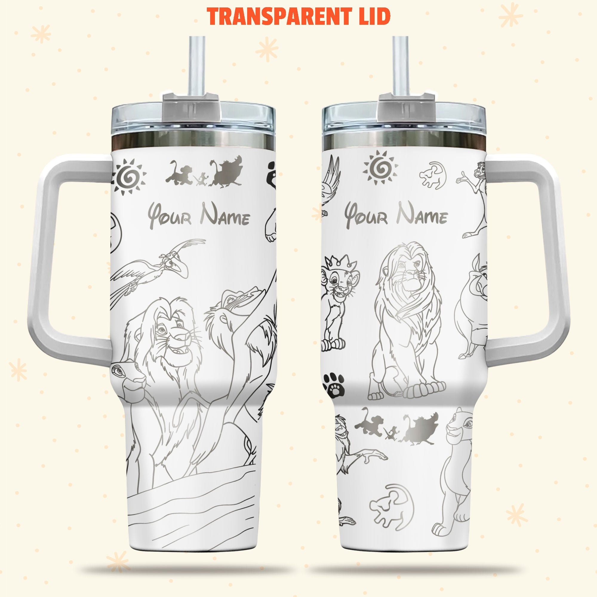 The Lion King Disney Cartoon Custom Stanley Cup 40 oz 30 oz Tumbler With HandleTVC2301975