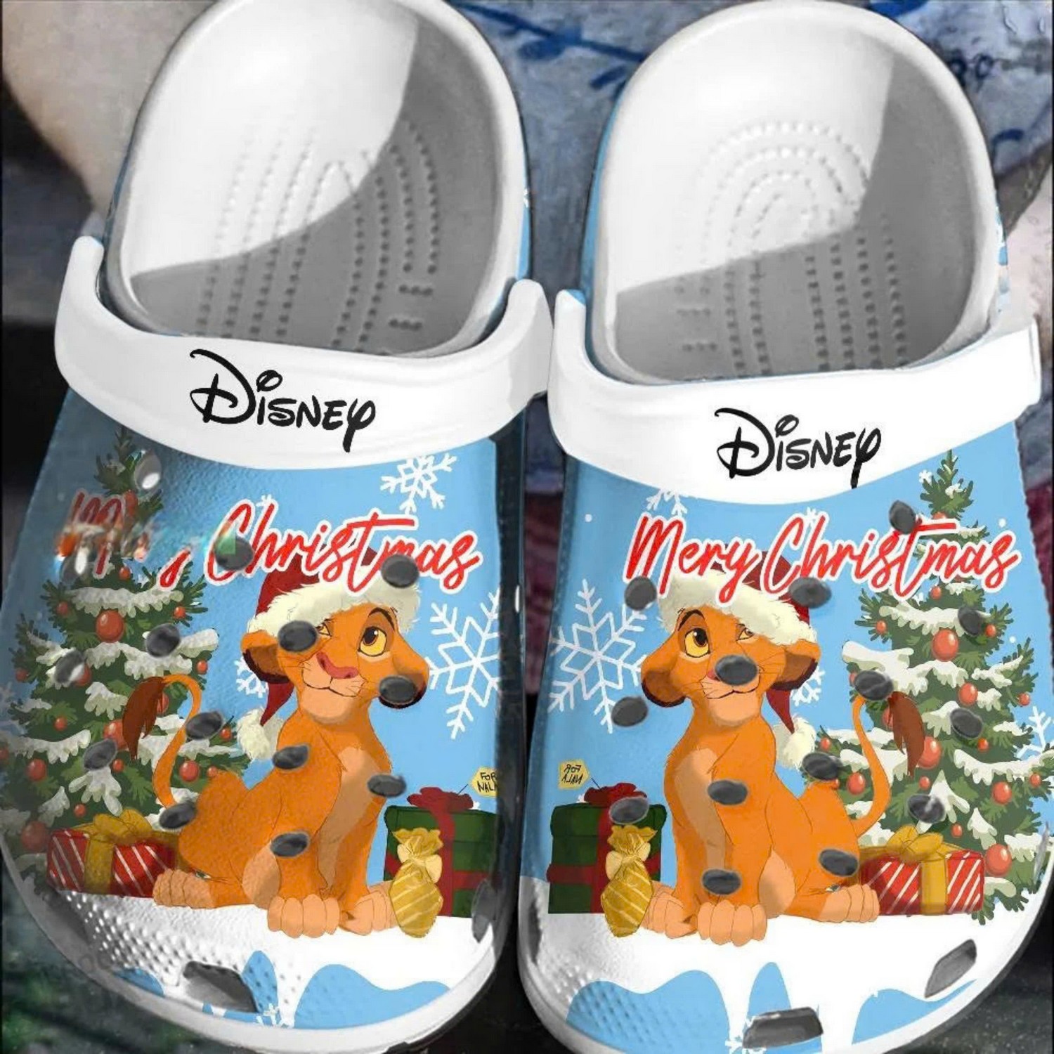 The Lion King Movie Merry Christmas Crocs Crocband Clogs Shoes Comfortable For Men Women and Kids