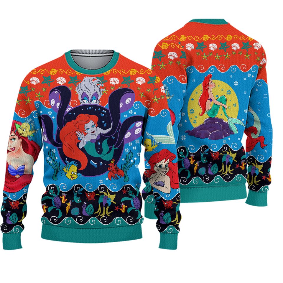 The Little Princess 3D Ugly Christmas Sweater