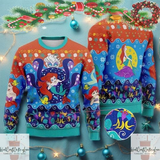The Little Princess Ugly Christmas Sweaters, Christmas Holiday Sweaters 3D Sweaters - Image 4
