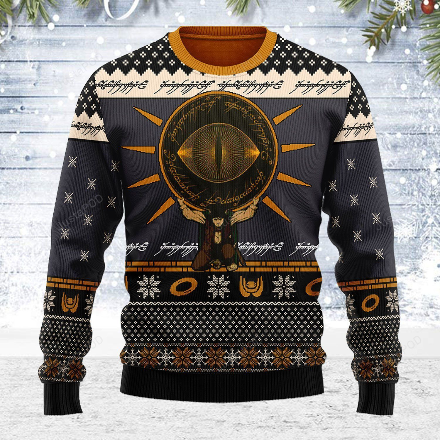 The Lord Of The Rings Burden Ugly Christmas Sweater Adult 3D Funny Matching for family