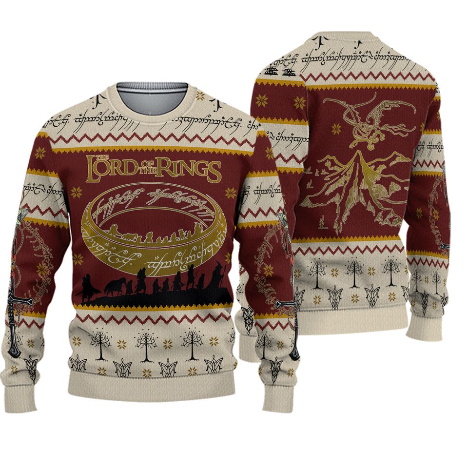 The Lord Of The Rings Christmas Ugly Sweater