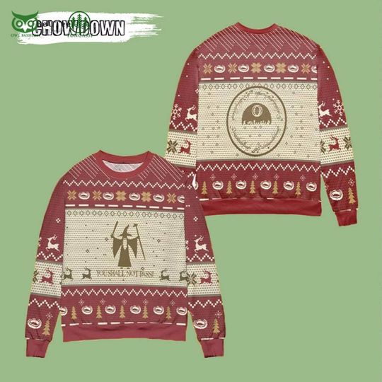 The Lord of the Rings Gandaft Christmas Ugly Sweater, Movie Ugly Sweater - Image 2